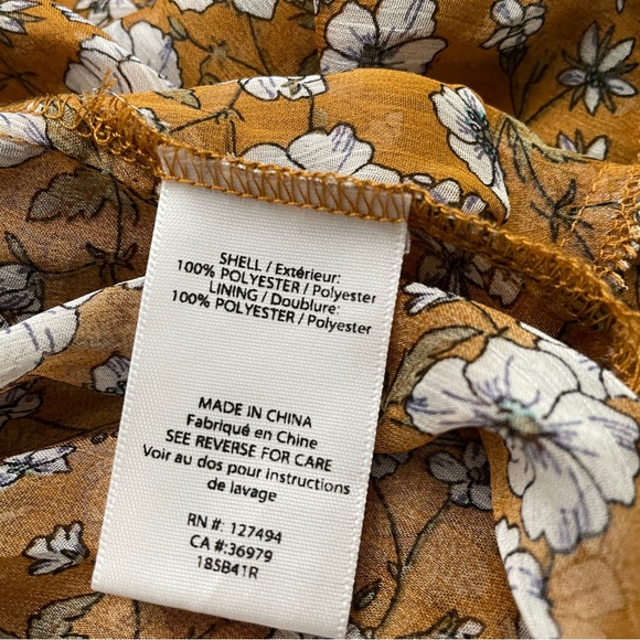 heartloom flora print sheer blouse top - Picture 6 of 6